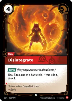 Disintegrate – Riftbound Origins OGN-005