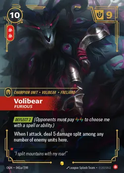 Volibear - Furious – Riftbound Origins OGN-041A