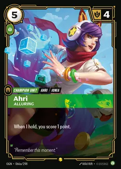 Ahri - Alluring – Riftbound Origins OGN-066A
