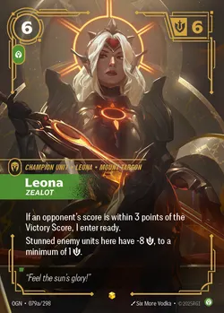 Leona - Zealot – Riftbound Origins OGN-079A