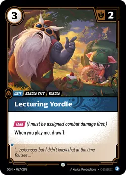 Lecturing Yordle – Riftbound Origins OGN-087