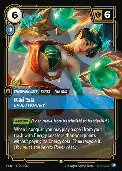 Kai'Sa - Evolutionary – Riftbound Origins OGN-112A