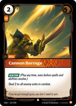 Cannon Barrage – Riftbound Origins OGN-127