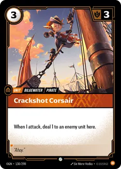 Crackshot Corsair – Riftbound Origins OGN-130