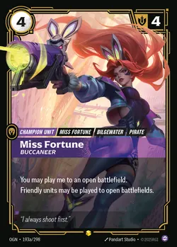 Miss Fortune - Buccaneer – Riftbound Origins OGN-193A