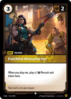 Faithful Manufactor – Riftbound Origins OGN-211