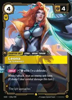 Leona - Determined – Riftbound Origins OGN-238A