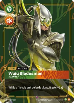Master Yi - Wuju Bladesman (Starter) – Riftbound Proving Grounds OGS-019