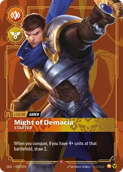 Garen - Might of Demacia (Starter) – Riftbound Proving Grounds OGS-023