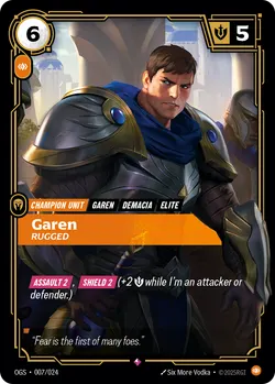 Garen - Rugged – Riftbound Organized Play OPP-007-024