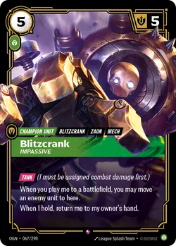 Blitzcrank - Impassive – Riftbound Organized Play OPP-067-298