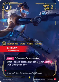 Lucian - Gunslinger – Riftbound Spiritforged SFD-028A