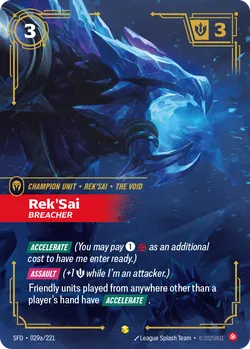 Rek'Sai - Breacher – Riftbound Spiritforged SFD-029A