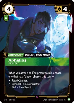 Aphelios - Exalted – Riftbound Spiritforged SFD-049