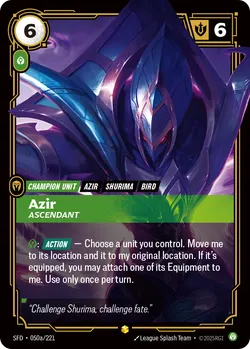 Azir - Ascendant – Riftbound Spiritforged SFD-050A