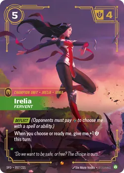 Irelia - Fervent – Riftbound Spiritforged SFD-057