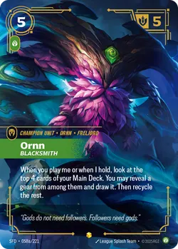 Ornn - Blacksmith – Riftbound Spiritforged SFD-058A