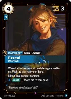 Ezreal - Dashing – Riftbound Spiritforged SFD-082