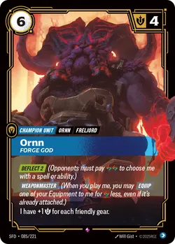 Ornn - Forge God – Riftbound Spiritforged SFD-085