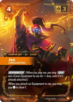 Jax - Unrelenting – Riftbound Spiritforged SFD-119