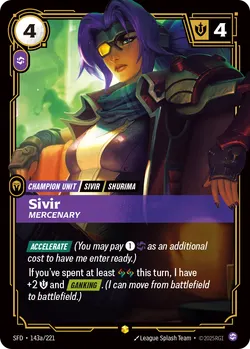 Sivir - Mercenary – Riftbound Spiritforged SFD-143A