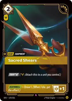 Sacred Shears – Riftbound Spiritforged SFD-172