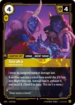 Soraka - Wanderer – Riftbound Spiritforged SFD-173