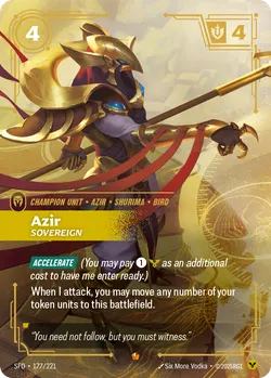 Azir - Sovereign – Riftbound Spiritforged SFD-177