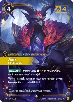 Azir - Sovereign – Riftbound Spiritforged SFD-177A