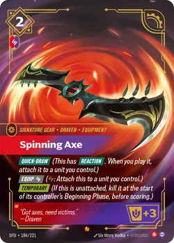 Spinning Axe – Riftbound Spiritforged SFD-186