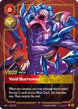 Rek'sai - Void Burrower – Riftbound Spiritforged SFD-187