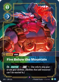 Ornn - Fire Below the Mountain – Riftbound Spiritforged SFD-189