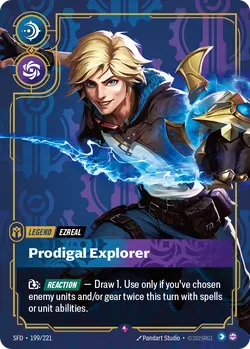 Ezreal - Prodigal Explorer – Riftbound Spiritforged SFD-199