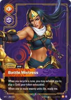 Sivir - Battle Mistress – Riftbound Spiritforged SFD-203