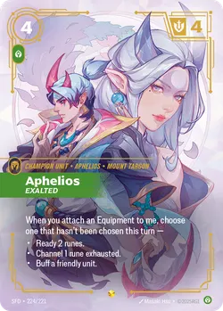 Aphelios - Exalted – Riftbound Spiritforged SFD-224