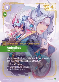 Aphelios - Exalted – Riftbound Spiritforged SFD-224S