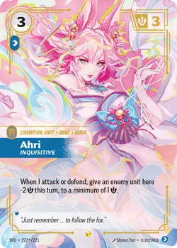 Ahri - Inquisitive – Riftbound Spiritforged SFD-227S