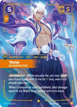 Yone - Blademaster – Riftbound Spiritforged SFD-233