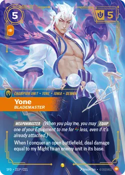 Yone - Blademaster – Riftbound Spiritforged SFD-233S