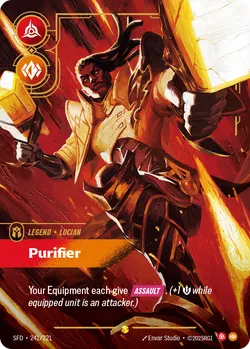Lucian - Purifier – Riftbound Spiritforged SFD-241