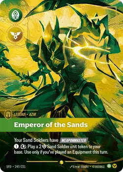 Azir - Emperor of the Sands – Riftbound Spiritforged SFD-247