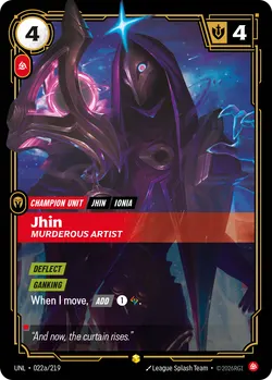 Jhin - Murderous Artist – Riftbound Unleashed UNL-022A