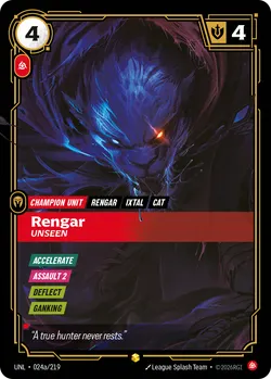 Rengar - Unseen – Riftbound Unleashed UNL-024A