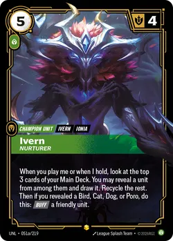 Ivern - Nurturer – Riftbound Unleashed UNL-051A