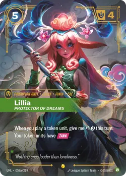 Lillia - Protector of Dreams – Riftbound Unleashed UNL-058A
