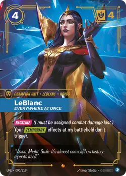 LeBlanc - Everywhere At Once – Riftbound Unleashed UNL-090