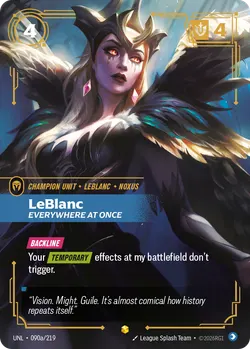 LeBlanc - Everywhere At Once – Riftbound Unleashed UNL-090A