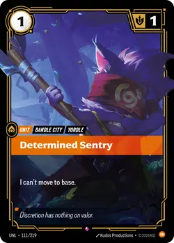 Determined Sentry – Riftbound Unleashed UNL-111