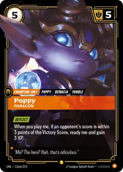 Poppy - Paragon – Riftbound Unleashed UNL-116A