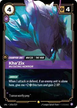 Kha'Zix - Mutating Horror – Riftbound Unleashed UNL-143A